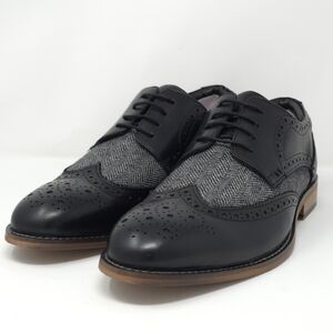 Thomas & Vine Wilder Black Leather Wingtip Derby